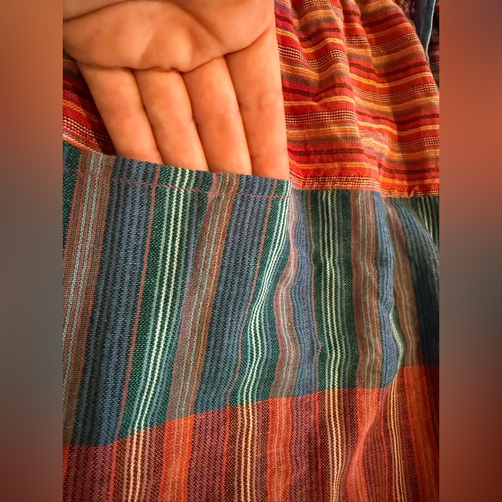 Colorful Striped Patchwork Harem Pants Kathmandu … - image 4
